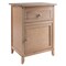 Contemporary Home Living 25” Natural Brown Eugene Accent Table